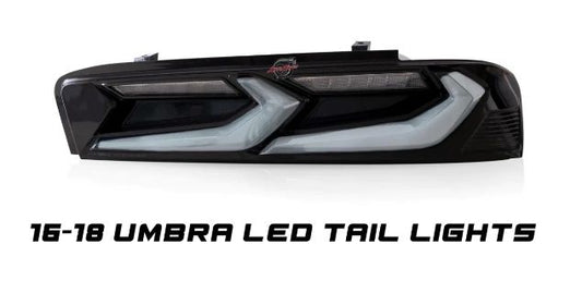 2016-2018 Chevy Camaro Umbra LED Taillights Gloss Black/Smoke Lens