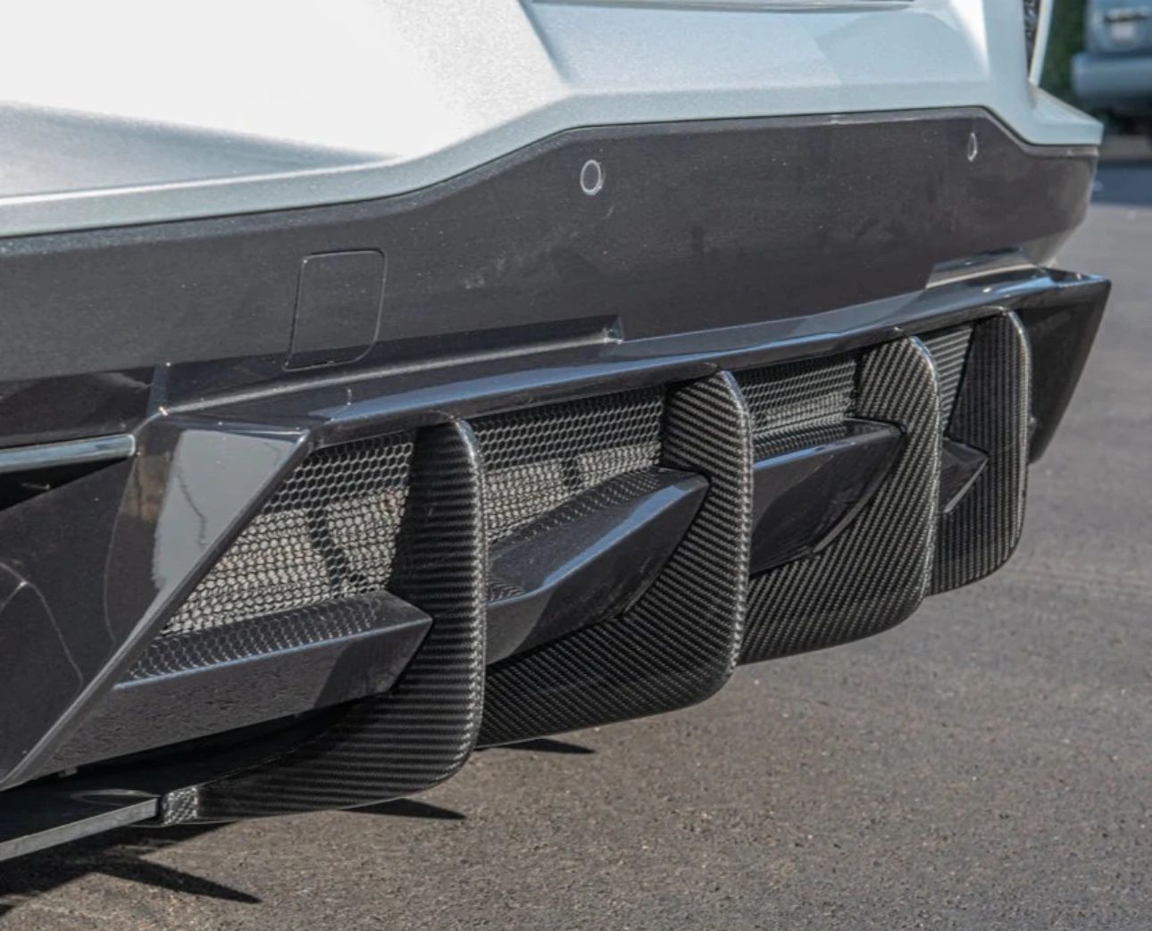 Chevrolet Corvette C8 Z51 Rear Diffuser Fins