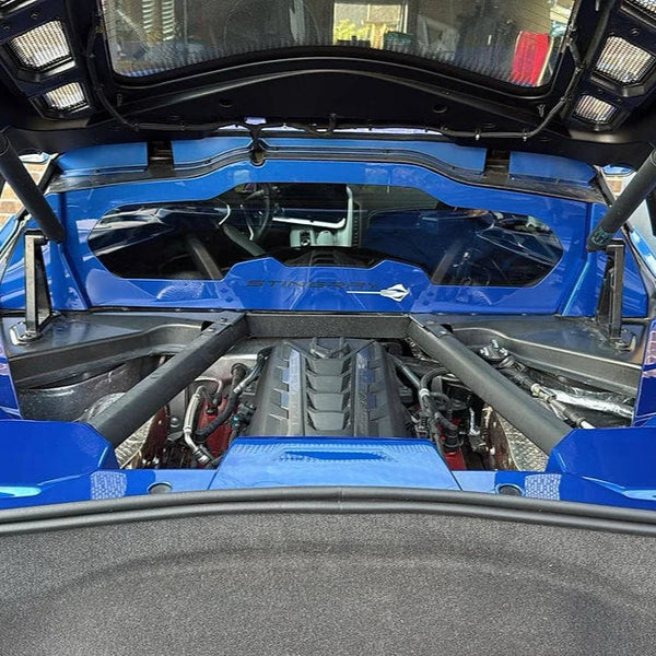 Corvette C8 / Z06 / E-Ray Rear Engine Bay Window Panel – Premium Custom Fit
