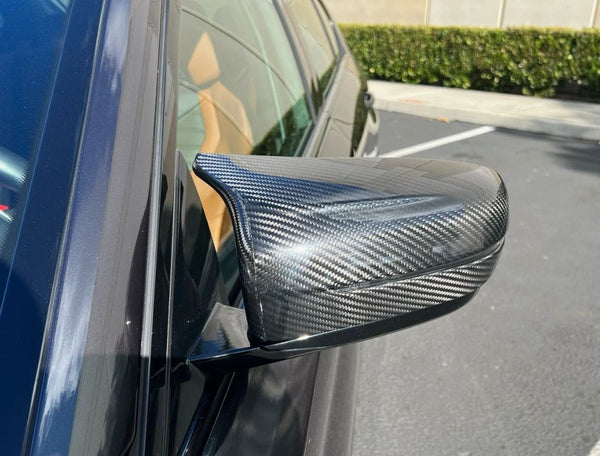 CBF9X-8025  CarBahn F90 M5 (17-19) Gloss Carbon Fiber Mirror Cover Set