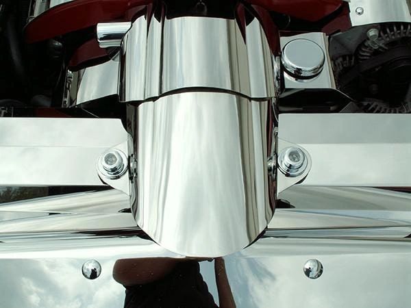 2005-2007 C6 Corvette - Air Tube Cover | Polished Stainless Steel