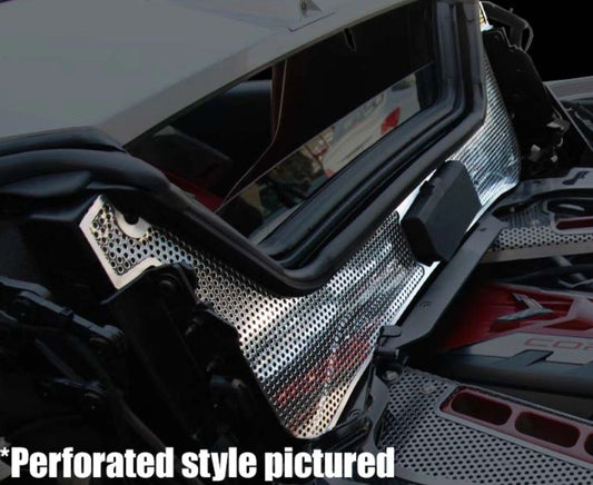 HTC Rear Window Frame Polished Carbon Fiber with Brushed Frame