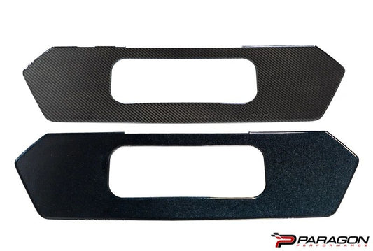 Paragon Performance C8 Corvette License Plate Insert - Carbon Fiber