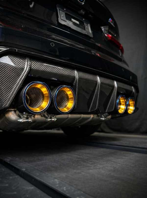Carbon Fiber Exhaust Tips for BMW | M2 M3 M4 M5 M6 | F & G Series | 60-80mm Inlet | Set of 4
