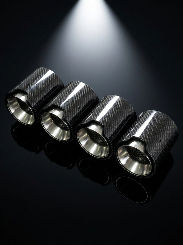 Carbon Fiber Exhaust Tips for BMW | M2 M3 M4 M5 M6 | F & G Series | 60-80mm Inlet | Set of 4