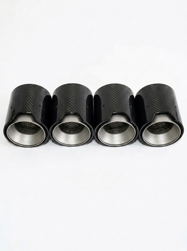 Carbon Fiber Exhaust Tips for BMW | M2 M3 M4 M5 M6 | F & G Series | 60-80mm Inlet | Set of 4