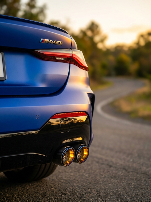 Carbon Fiber Dual Exhaust Tips for BMW M340i M240i M440i | G20 G42 G22 G23 G26 | Y-Pipe Single-to-Dual Conversion | Sold as Pair