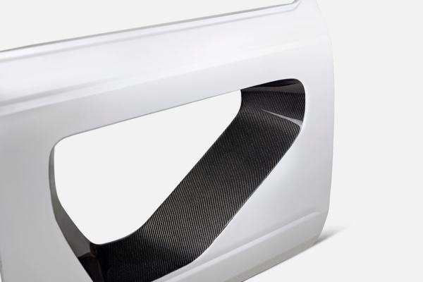 2021-2024 FORD BRONCO FIBERGLASS HALO DOORS WITH CARBON FIBER INSERTS (2-DOOR)