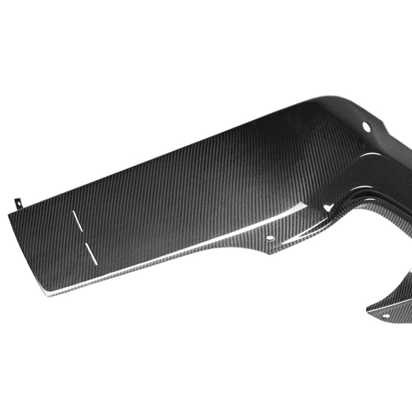 2018-2024 Dodge Challenger Widebody Hellcat/Demon/Redeye/Scat Pack Carbon Fiber Rear Diffuser Valance