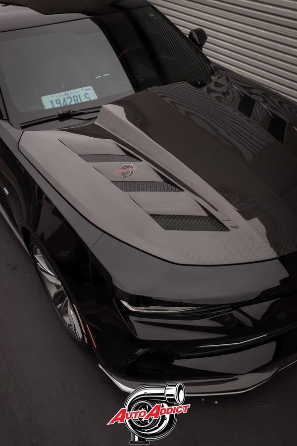 2016-2024 Chevy Camaro Type-AMS Carbon Fiber Hood