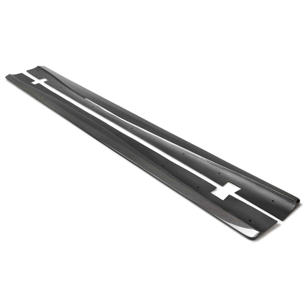 2020-2023 Dodge Charger Widebody Hellcat Carbon Fiber Side Rocker Panel Splitters (Pair)