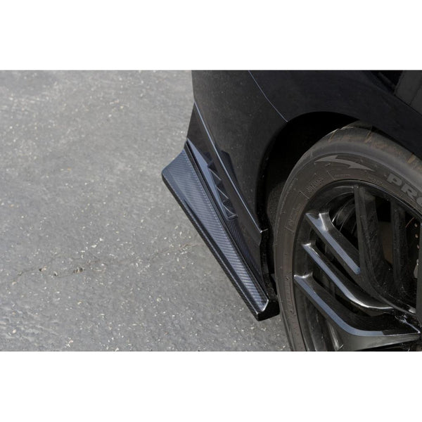 Carbon Fiber Nissan GTR-R35 Rear Bumper Skirts 2017-2022