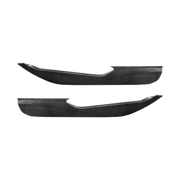 Corvette C8 Dry Carbon Fiber Interior Front Lower Door Kick Panel Cover Overlays