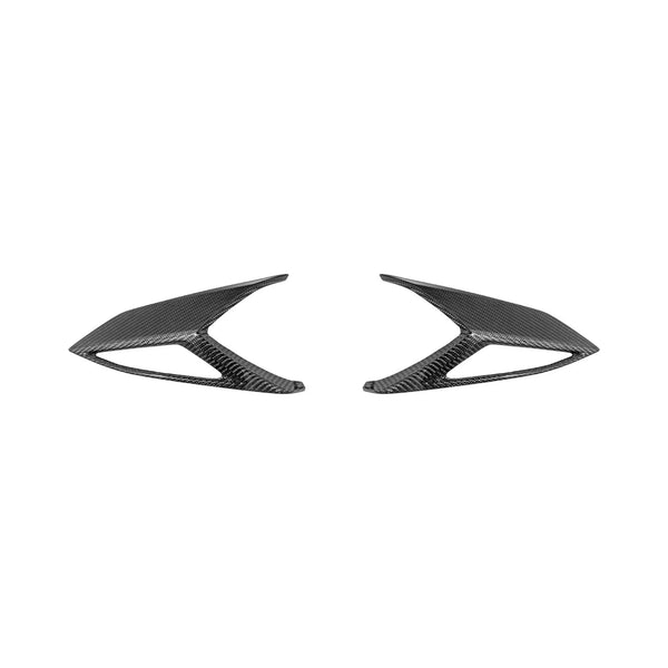 Corvette C8 Dry Carbon Fiber Rear Taillight Side Trim Panel Cover Overlays
