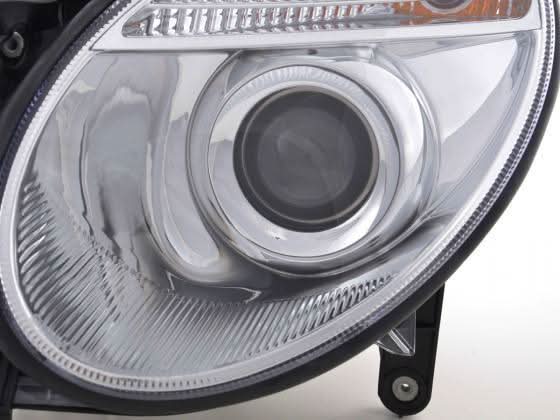 Mercedes Benz E-Class (211) Chrome Headlight Set (2002-2006)
