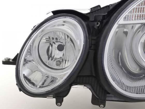 Mercedes Benz E-Class (211) Chrome Headlight Set (2002-2006)