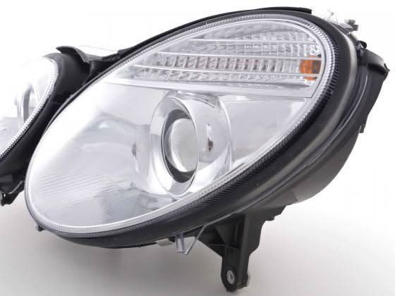 Mercedes Benz E-Class (211) Chrome Headlight Set (2002-2006)