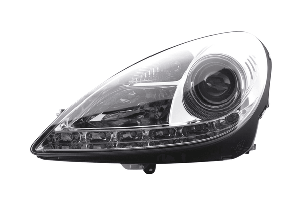 Mercedes Benz SLK (171) Chrome LED Headlights with Daytime Running Lights (2004-2011)