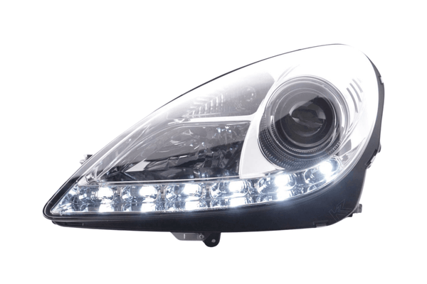Mercedes Benz SLK (171) Chrome LED Headlights with Daytime Running Lights (2004-2011)