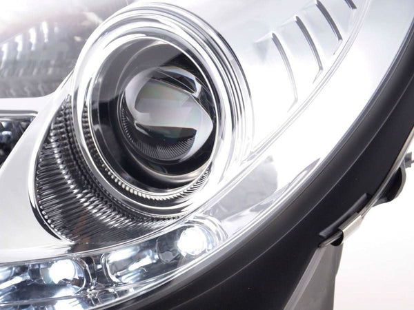Mercedes Benz SLK (171) Chrome LED Headlights with Daytime Running Lights (2004-2011)