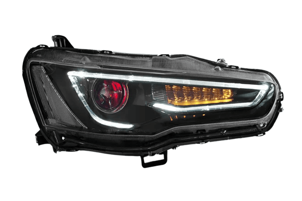 Mitsubishi Lancer Evo X GSR 10th Gen (CZ4A) Demon Eyes Dual Beam Projector Headlights (2008-2017)