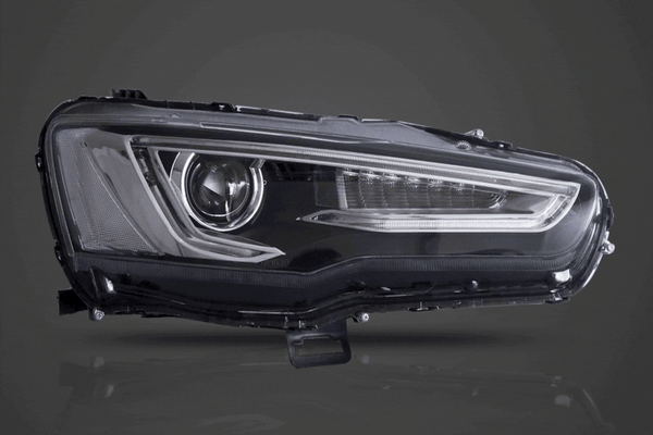 Mitsubishi Lancer Evo X GSR 10th Gen (CZ4A) Demon Eyes Dual Beam Projector Headlights (2008-2017)