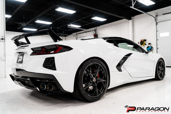Paragon Performance C8 Corvette Rocker Extensions - Painted