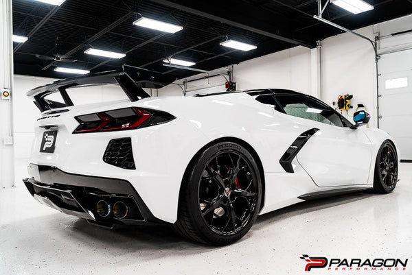 Paragon Performance C8 Corvette Rocker Extensions - Painted