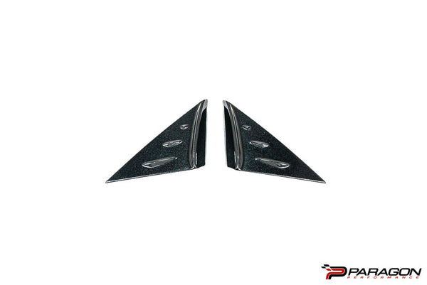 Paragon Performance C8 Corvette Carbon Flash Anti-Buffeting A Pillar Trim Overlay