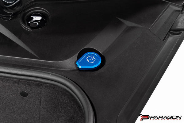 C8 Corvette Washer Fluid Cap Cover - Black, Blue or Red