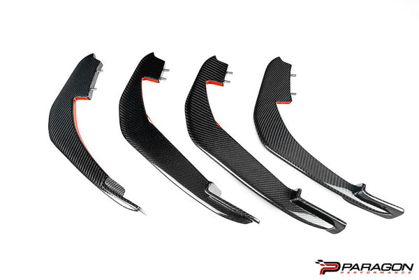 Paragon Performance C8 Corvette Rear Diffuser Strakes - Carbon Fiber