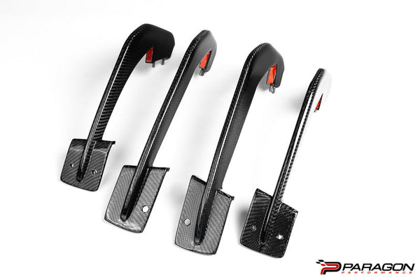 Paragon Performance C8 Corvette Rear Diffuser Strakes - Carbon Fiber