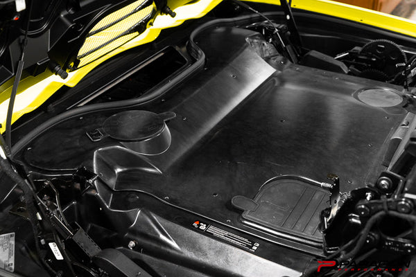 Paragon Performance C8 Corvette Carbon Fiber Clear Engine Cover - Convertible