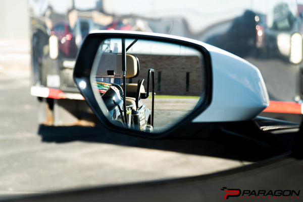 Paragon Performance C8 Corvette Wide Angle Mirrors With Turn Signals, Defrosters, and Blind Spot