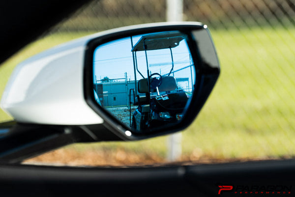 Paragon Performance C8 Corvette Wide Angle Mirrors With Turn Signals, Defrosters, and Blind Spot