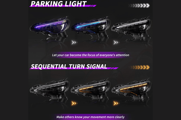 Scion FR-S Subaru BRZ Toyota GT86 RGB Headlights (2012-2021)