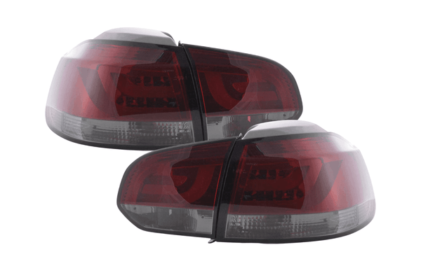 VW Golf Mk6 GTI LED Bar Red/Smoked Tail Lights V1 (2008-2014)