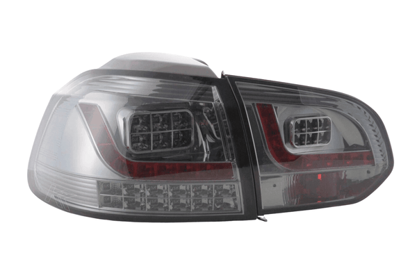 VW Golf Mk6 GTI LED Clear Smoked Tail Lights V2 LED Indicators (2008-2014)