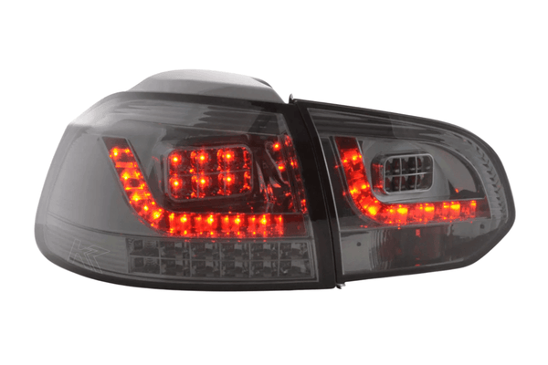 VW Golf Mk6 GTI LED Clear Smoked Tail Lights V2 LED Indicators (2008-2014)