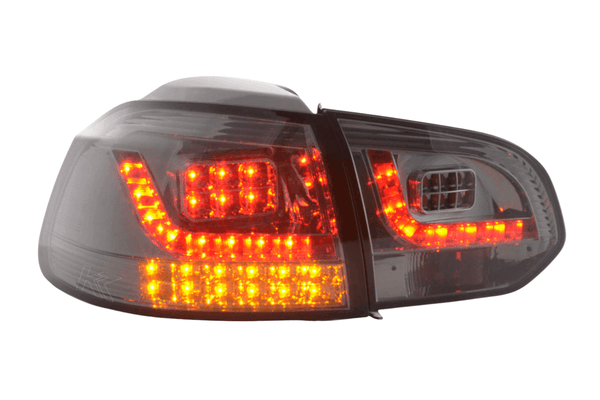 VW Golf Mk6 GTI LED Clear Smoked Tail Lights V2 LED Indicators (2008-2014)