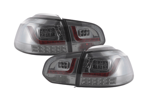 VW Golf Mk6 GTI LED Clear Smoked Tail Lights V2 LED Indicators (2008-2014)
