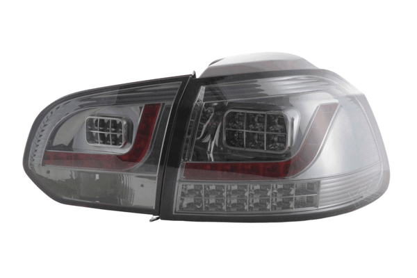VW Golf Mk6 GTI LED Clear Smoked Tail Lights V2 LED Indicators (2008-2014)