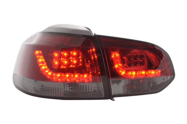 VW Golf Mk6 GTI LED Red Smoked Tail Lights V2 (2008-2014)