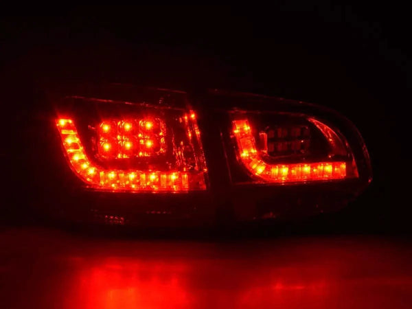 VW Golf Mk6 GTI LED Red Smoked Tail Lights V2 (2008-2014)