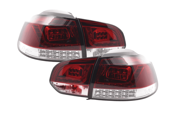 VW Golf Mk6 GTI LED Red Tail Lights V2 LED Indicators (2008-2014)
